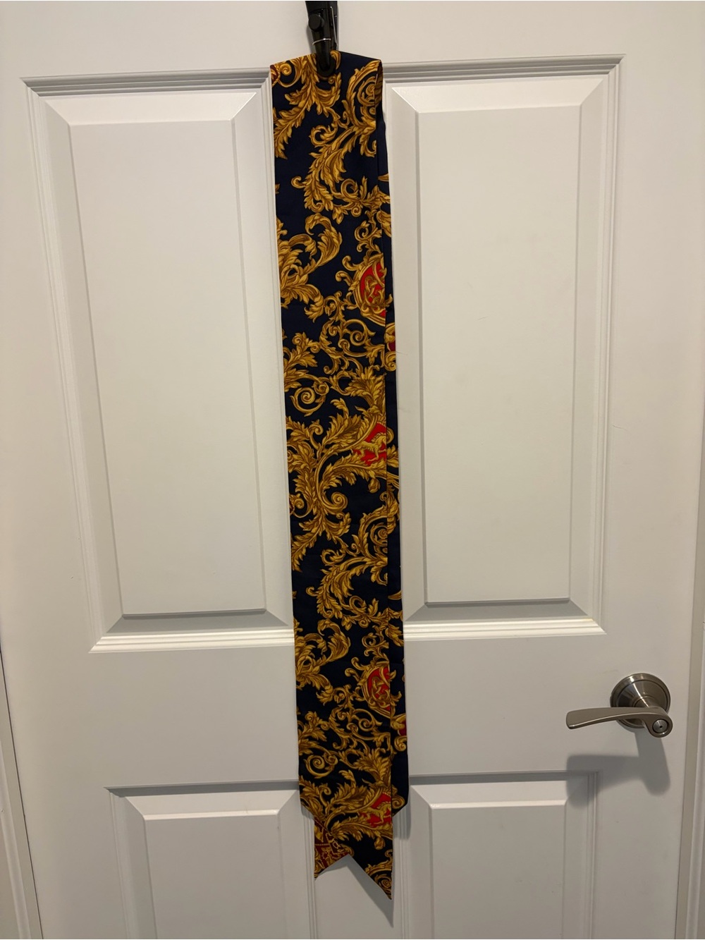 Lauren Ralph Lauren Decorative Navy  and Gold Baroque Scarf or Belt.